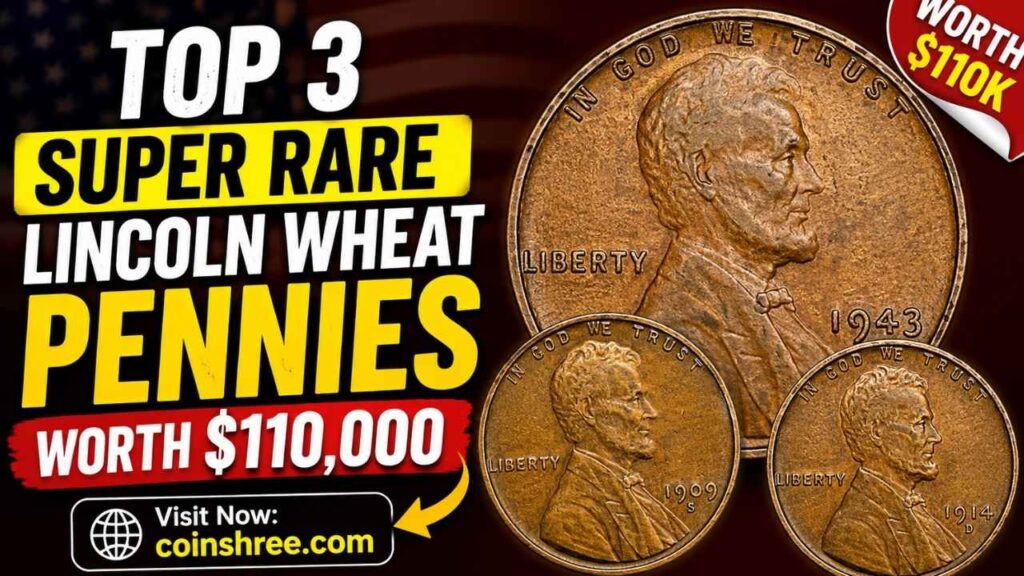 Top 3 Super Rare Lincoln Wheat Pennies Worth $110,000 – Don’t Spend These Coins!
