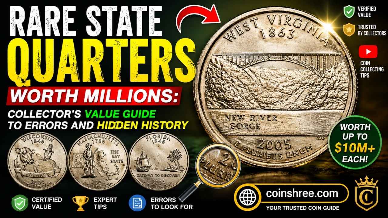 Rare State Quarters Worth Millions: Collector’s Value Guide to Errors and Hidden History