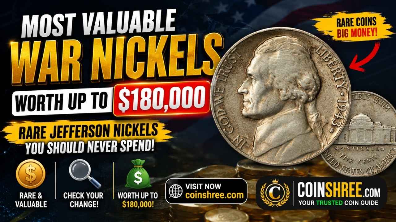 Most Valuable War Nickels Worth Up to $180,000 – Rare Jefferson Nickels You Should Never Spend