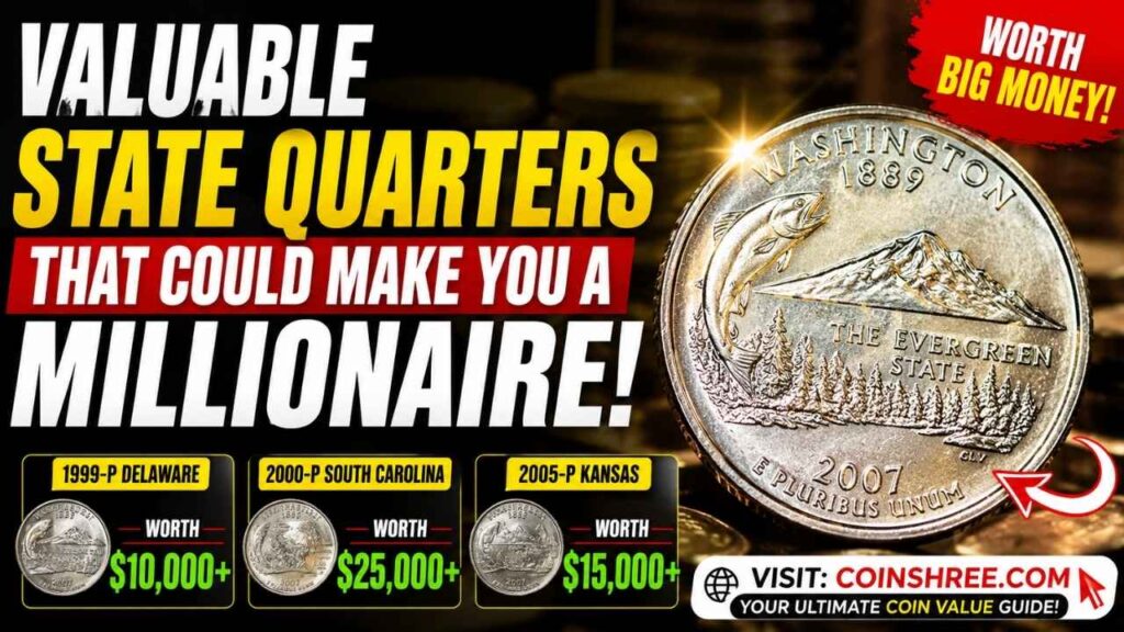 Valuable State Quarters That Could Make You a Millionaire – Rare Quarters Worth Huge Money