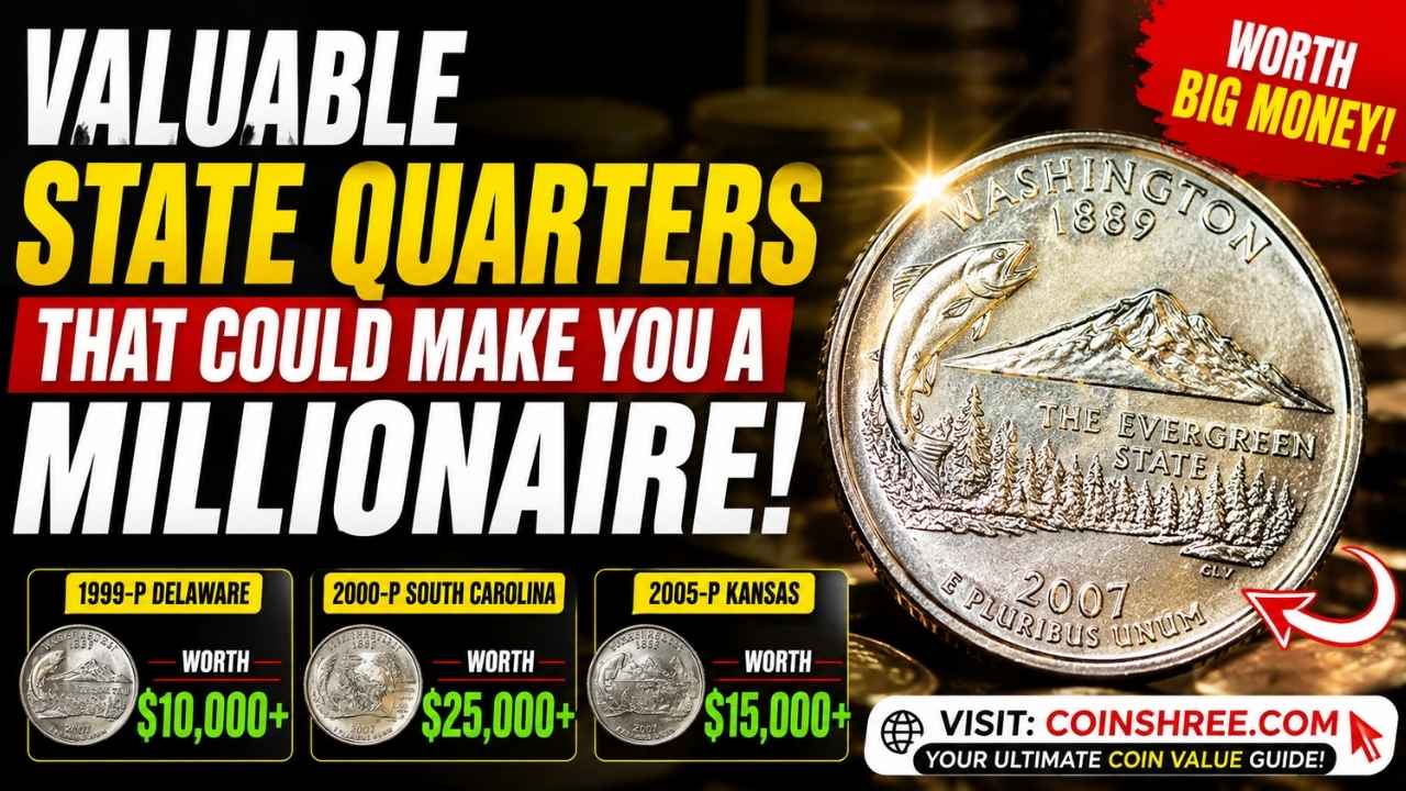 Valuable State Quarters That Could Make You a Millionaire – Rare Quarters Worth Huge Money