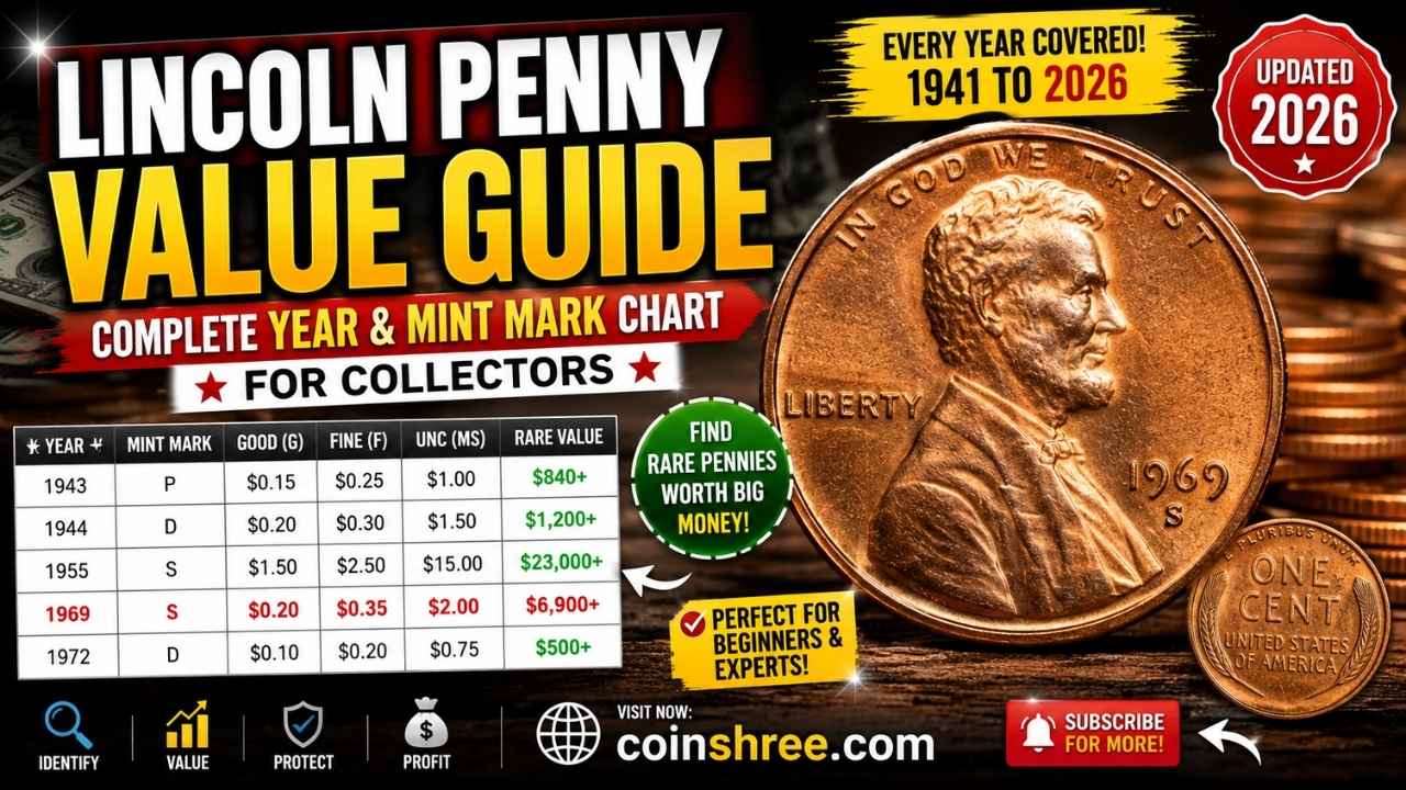 Lincoln Penny Value Guide 2026: Complete Year & Mint Mark Chart for Collectors