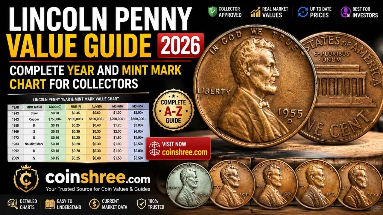 Lincoln Penny Value Guide 2026: Complete Year and Mint Mark Chart for Collectors