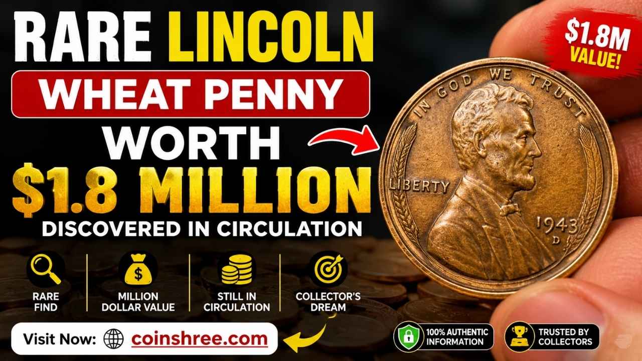 Rare Lincoln Wheat Penny Worth $1.8 Million Discovered in Circulation