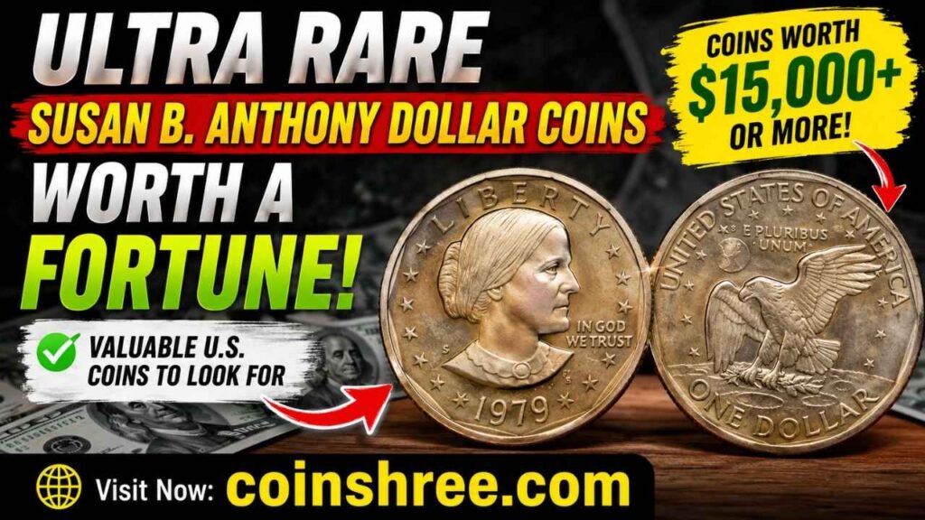 Ultra Rare Susan B. Anthony Dollar Coins Worth a Fortune – Valuable U.S. Coins to Look For