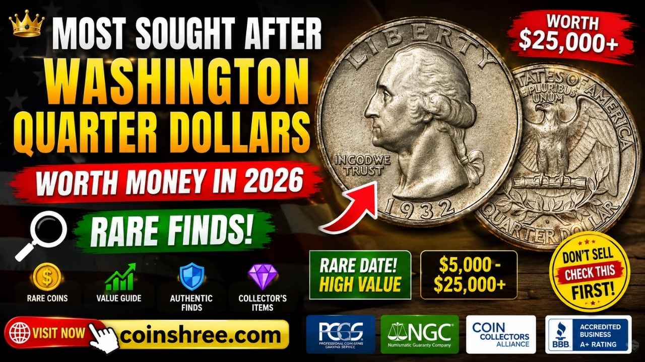Most Sought After Washington Quarter Dollars Worth Money in 2026 – Rare Finds!