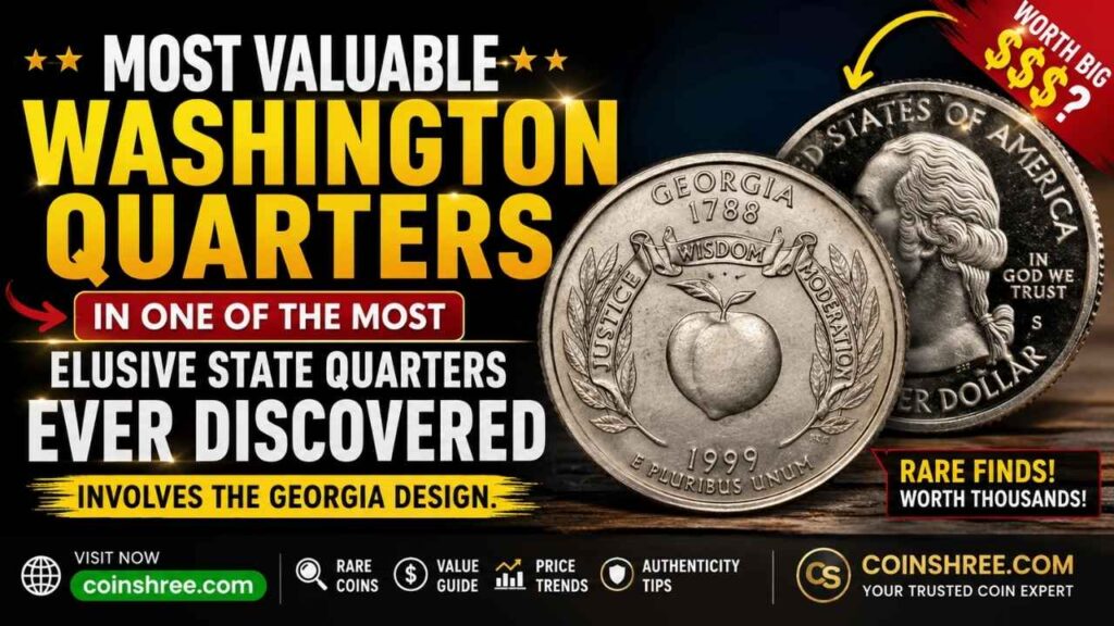 One of the most elusive state quarters ever discovered involves the Georgia design.