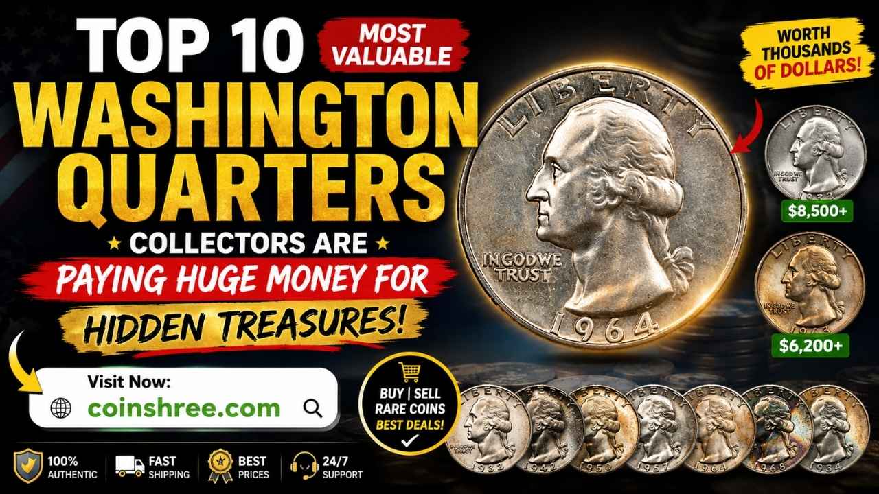 Top 10 Most Valuable Washington Quarters Collectors Are Paying Huge Money For – Hidden Treasures!