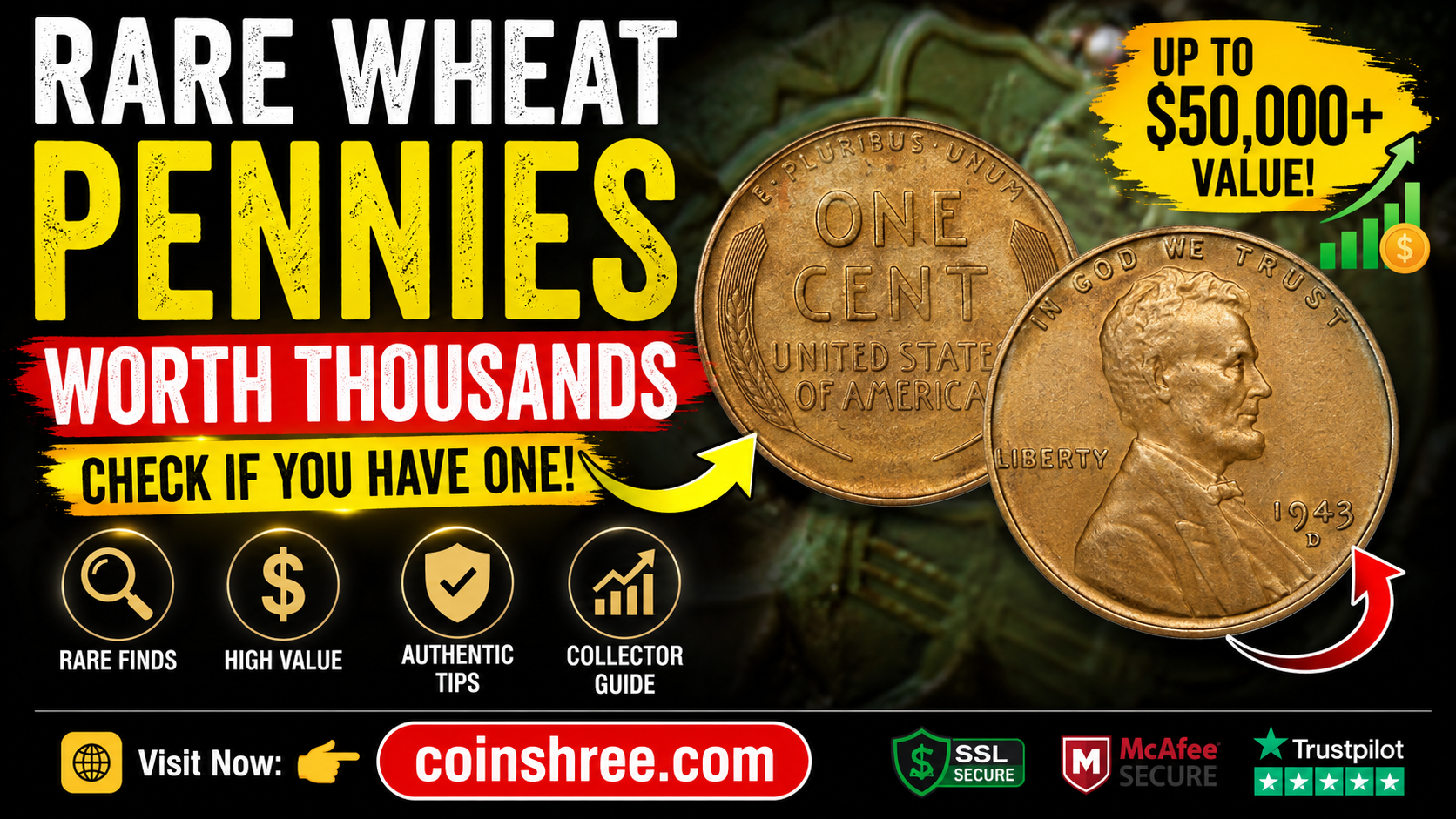 5 Ultra Rare Wheat Pennies Worth Thousands – Check If You Have One!