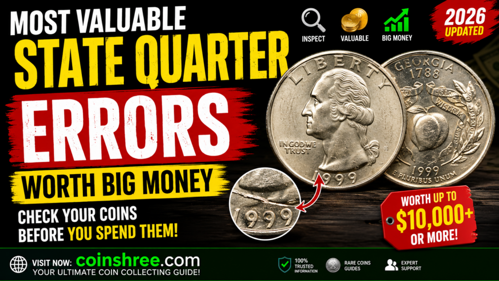 Most Valuable State Quarter Errors Worth Big Money: Check Your Coins Before You Spend Them